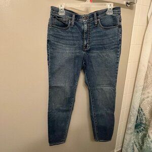 J Crew 10 in High-Rise Skinny Jeans